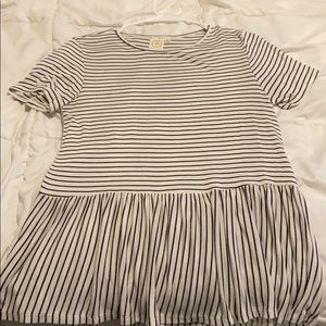Black and white striped T-shirt